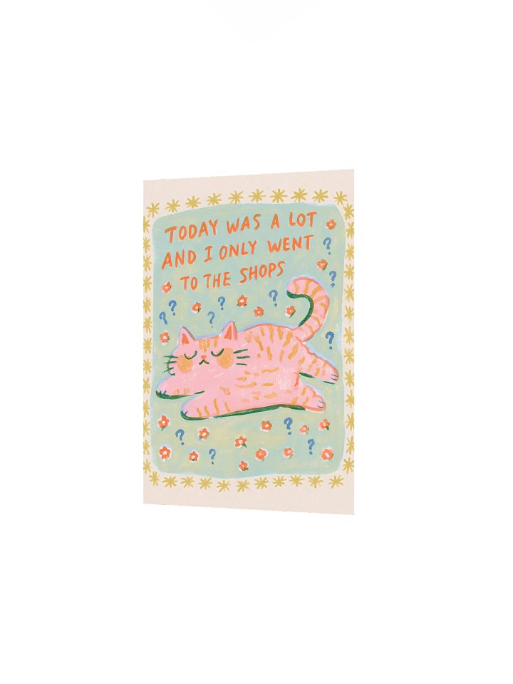 Today Was a Lot Cat Poster product image (7)