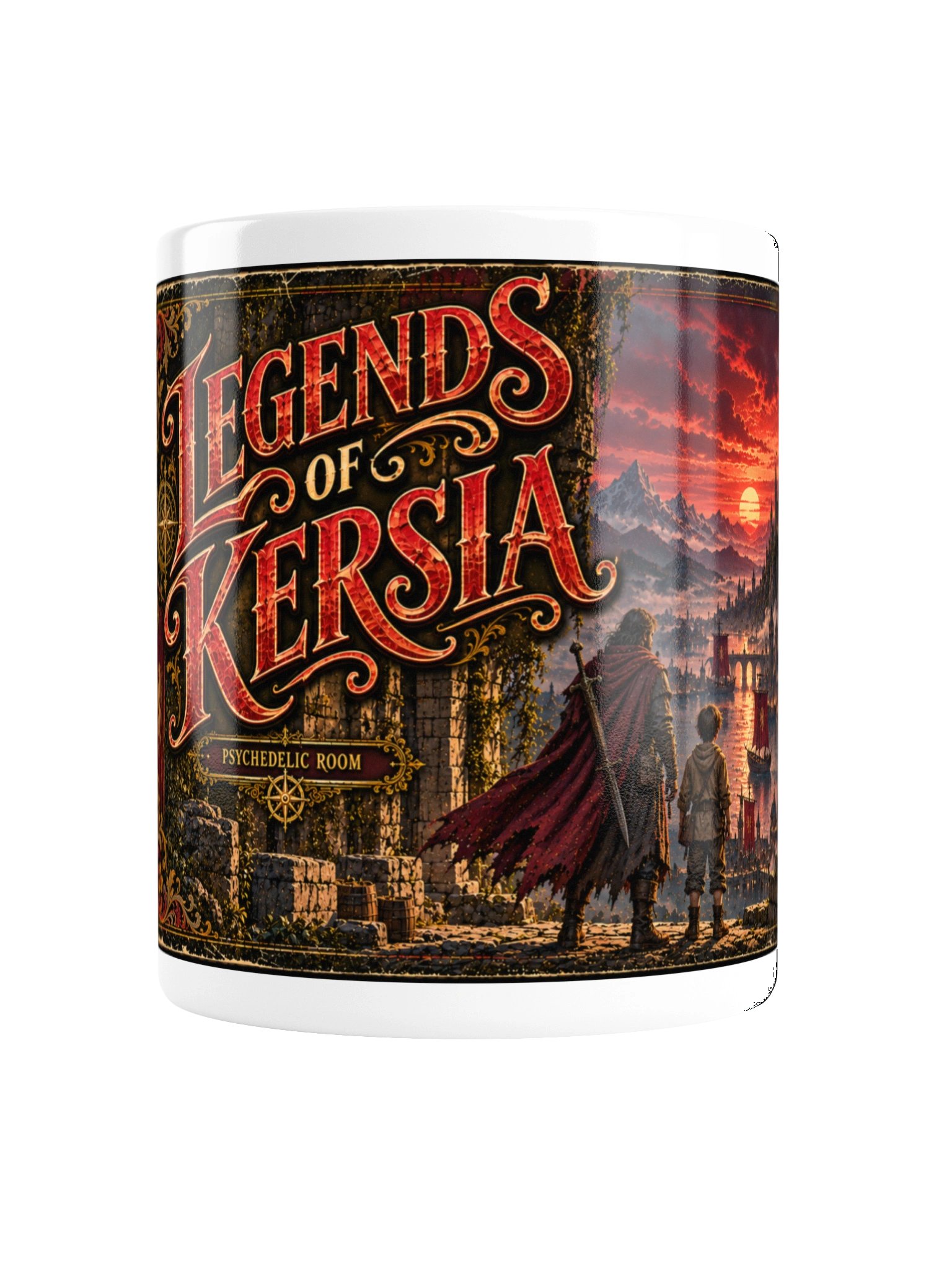 Legends of Kersia – White Ceramic Mug product image (6)