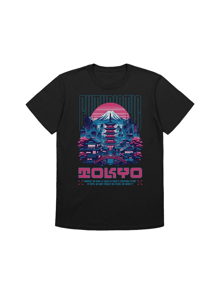 Tokyo Cyberpunk Neon Chaos T-Shirt - Gildan Softstyle product image (1)