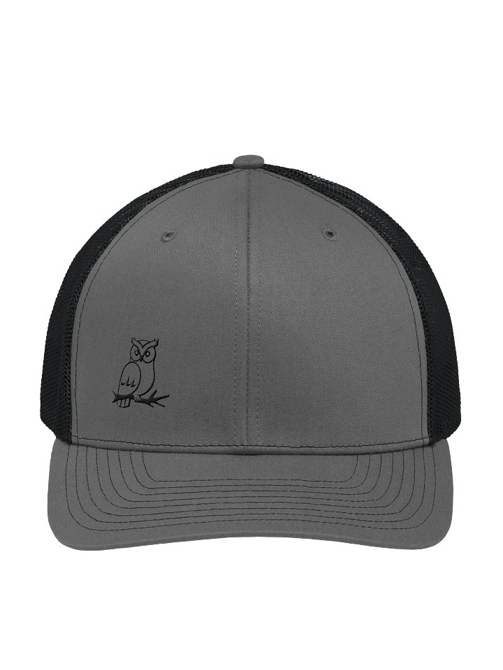 Stitched Black Owl Trucker Hat product image (2)