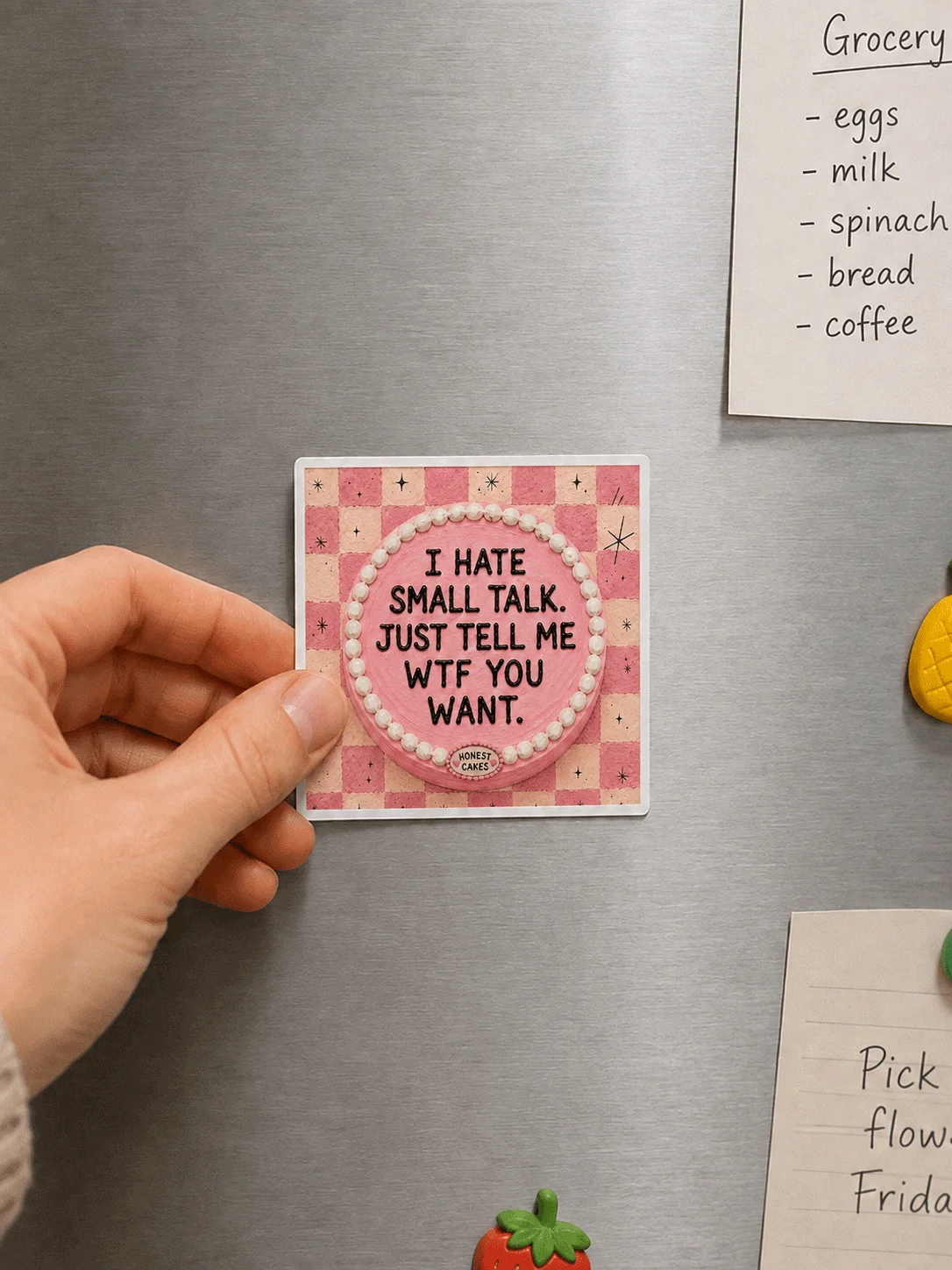 I Hate Small Talk Magnet product image (2)