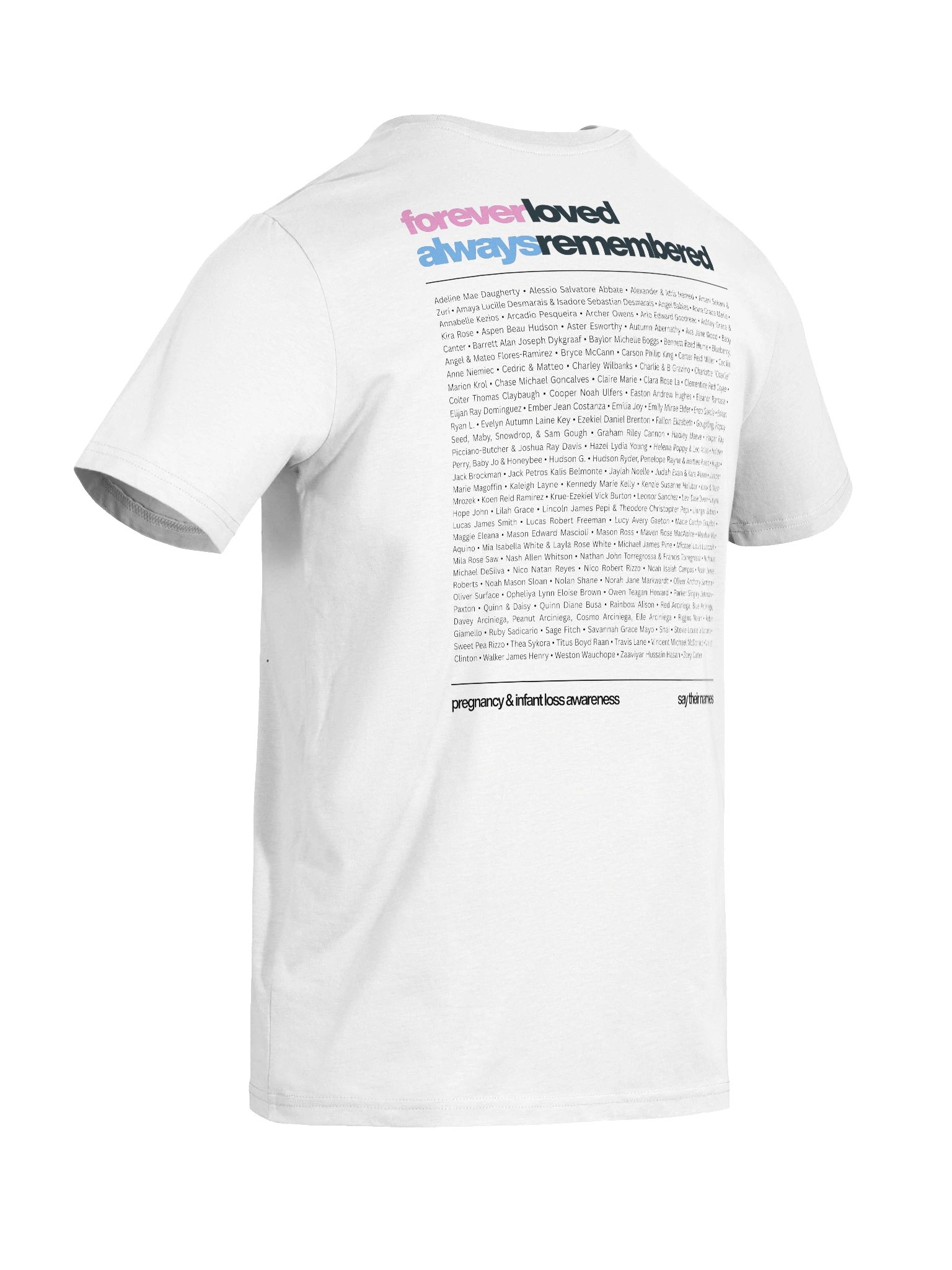 '1 in 4' Floral 2026 Memorial Shirt (organic cotton, light) product image (10)