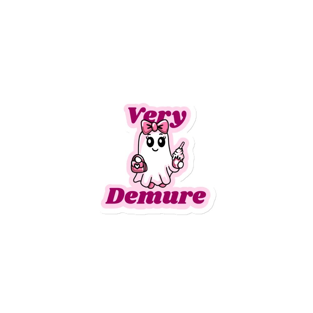 Very Demure Cute Ghost Magnet product image (1)