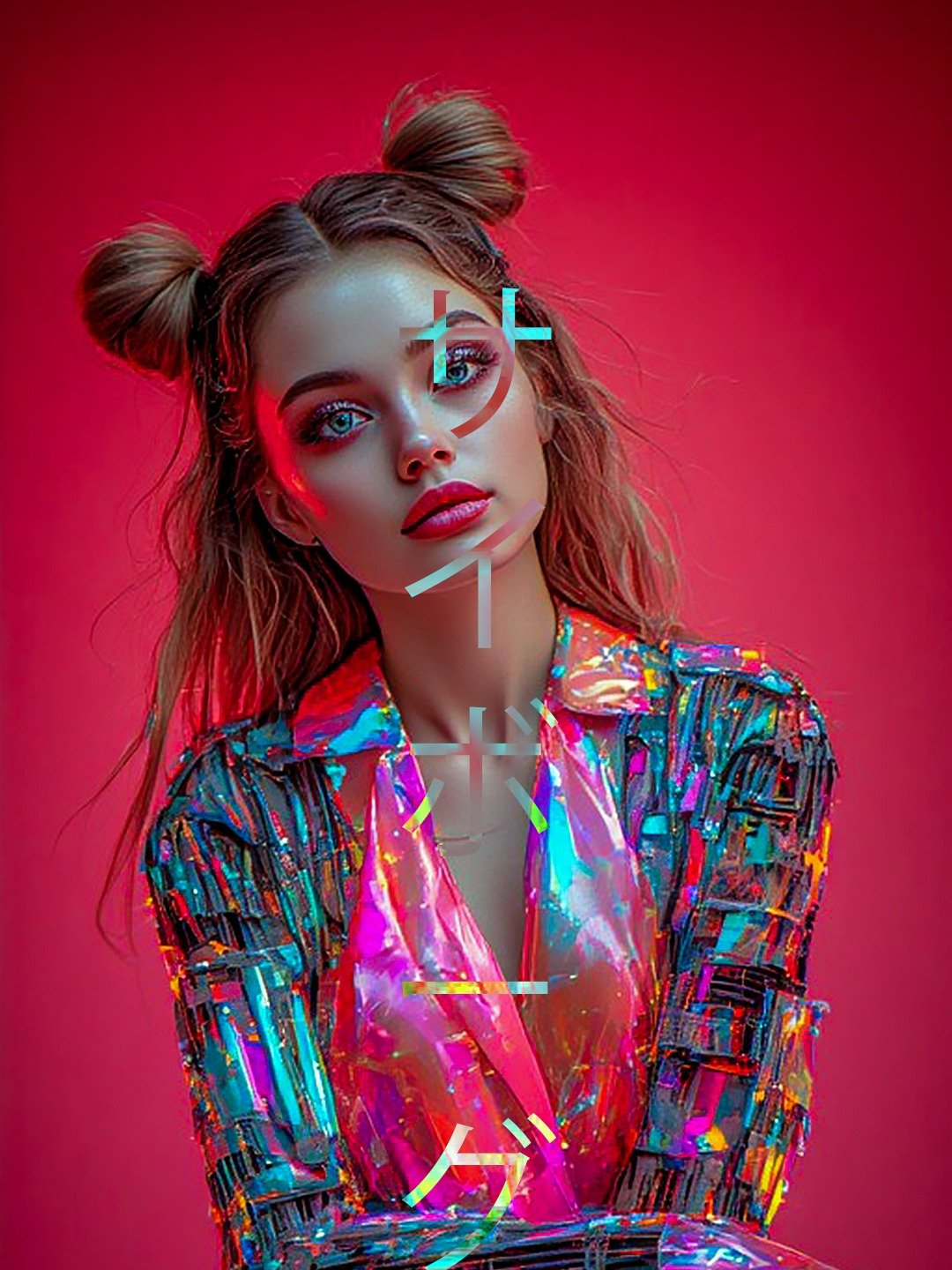 CYBORG_2096 // Glitch & Neon Wallpaper Pack product image (1)