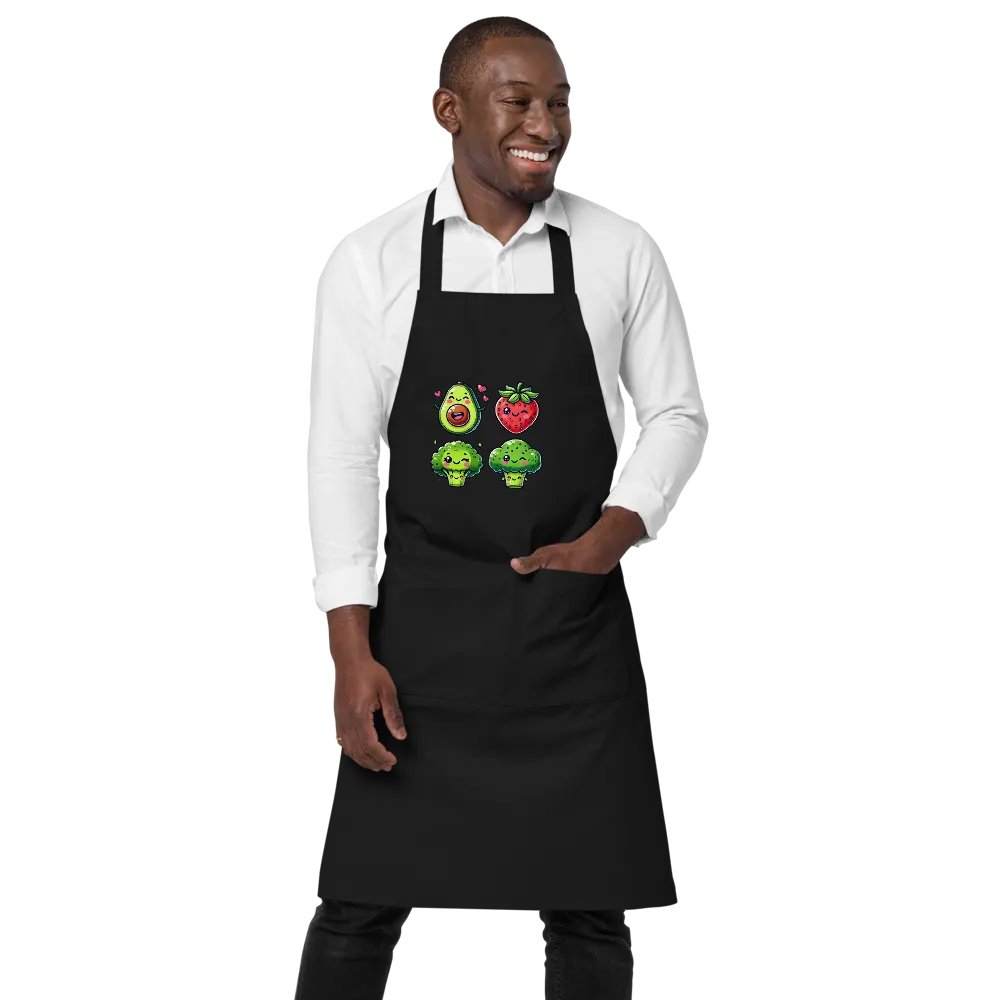 Cheerful Food Friends Apron product image (1)