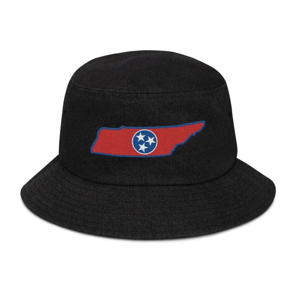 Tennessee Trio Embroidered Denim Bucket Hat product image (1)