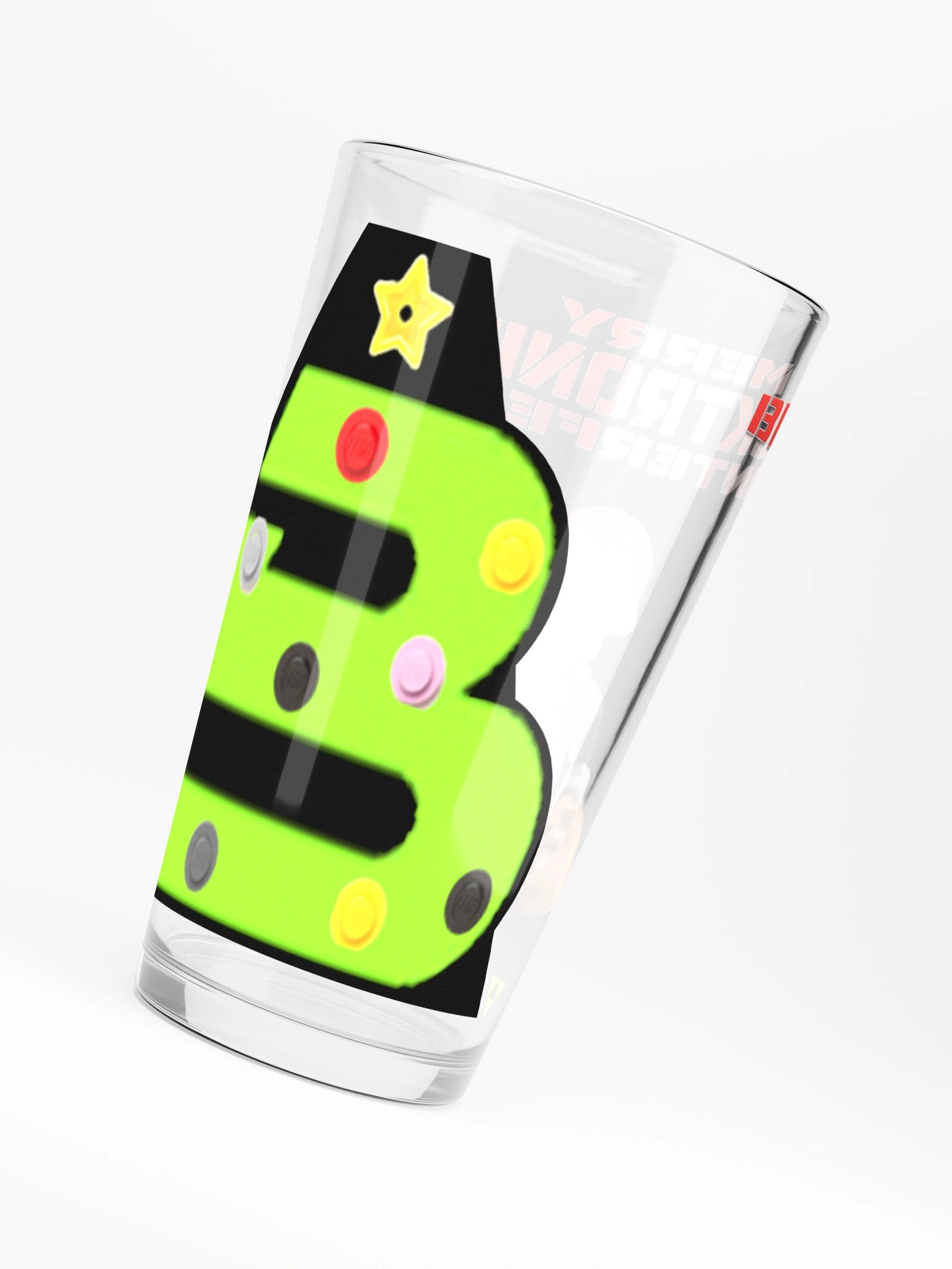 Merry Blacktronized Winterfest! Pint Glass product image (6)