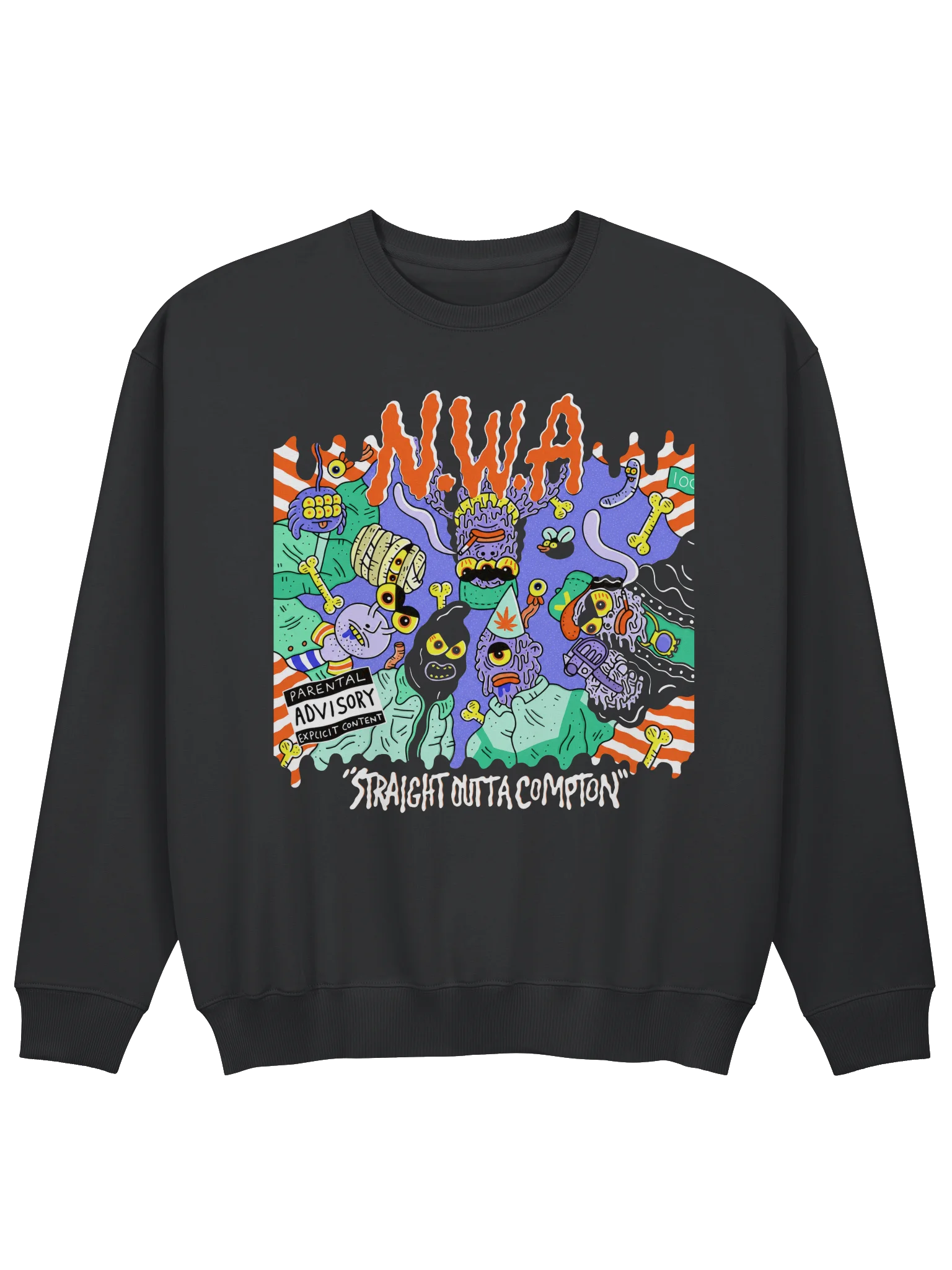 Straight Outta Compton Monster Graphic Sweatshirt product image (5)