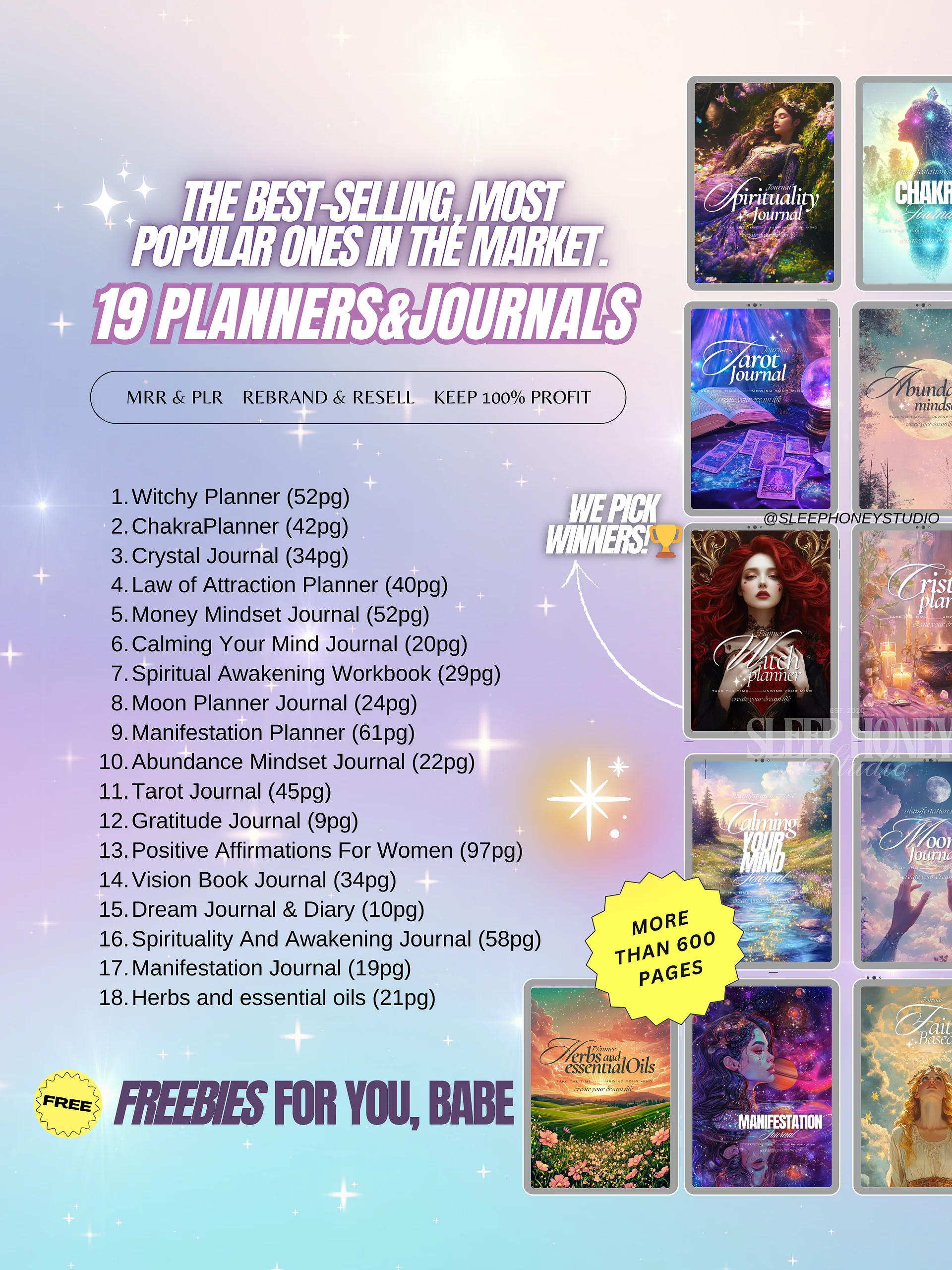 Spiritual Planners/Journals Bundle | MRR PLR Bundle product image (4)