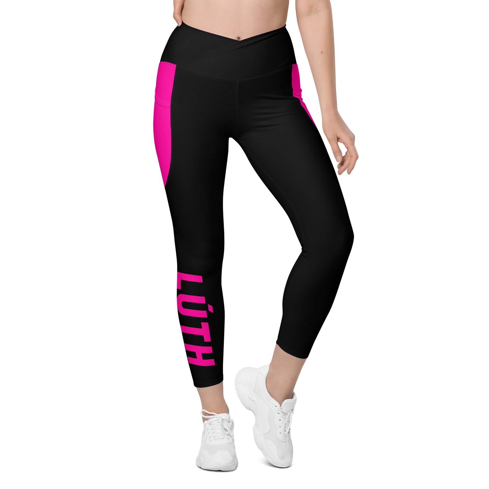 Lúth | Crossover Semi Compression Workout Leggings with Pockets & Sun protection product image (1)