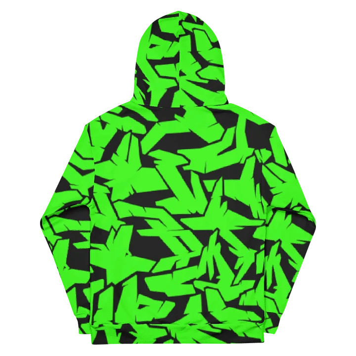 MALEREI LÁVINCI | BLACK/NEON GREEN HOODIE product image (2)