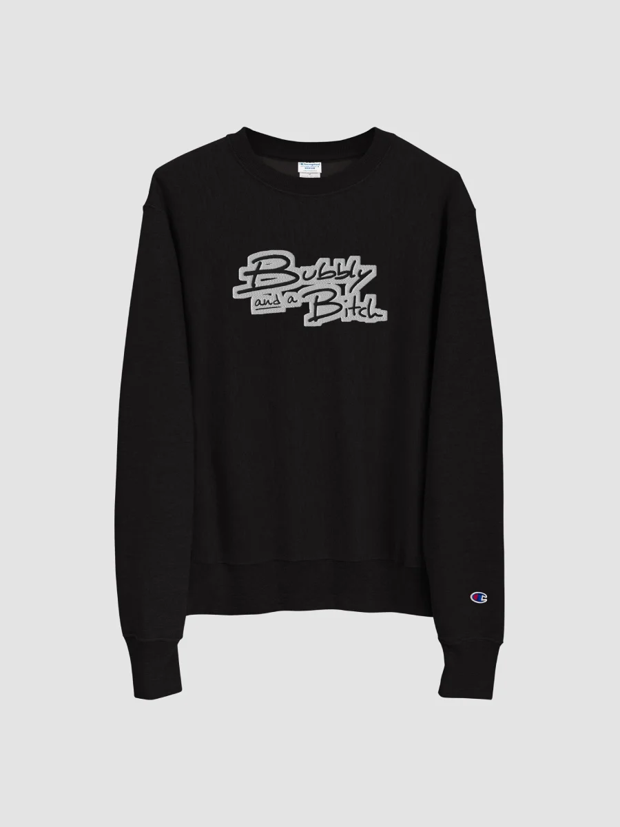 Bubbly and a B (bubble design) embroidered Champion Crewneck Sweatshirt product image (3)