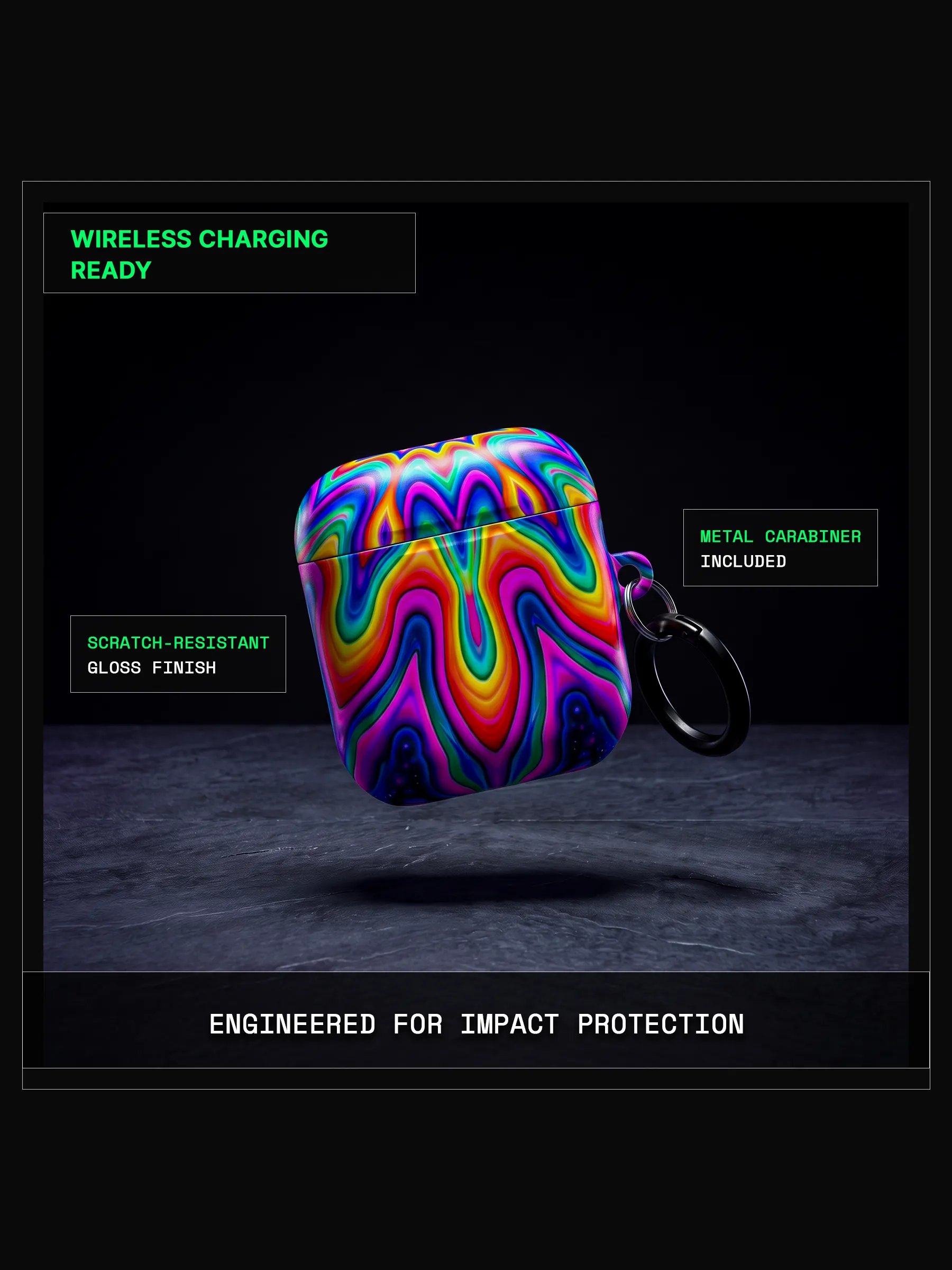 Artifact 01: Liquid Aum Resonance - Shockproof AirPods & Earbuds Tough Case product image (2)