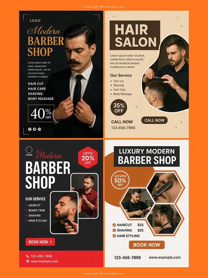 ChatGPT Barber & Barbershop Flyer Prompts product image (2)