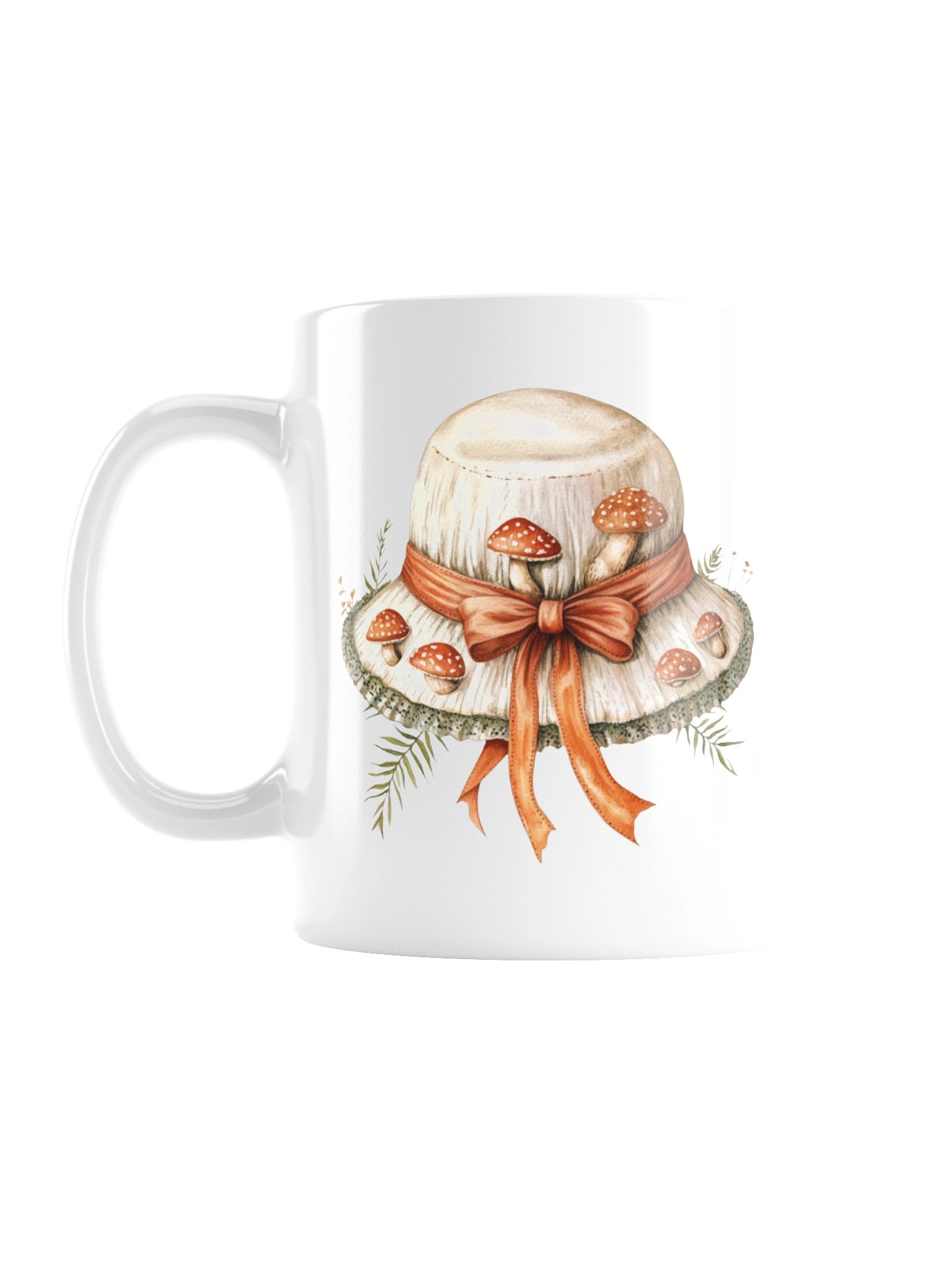 Sage & Ribbon Hat Mug — The Quiet Parlor Collection product image (1)