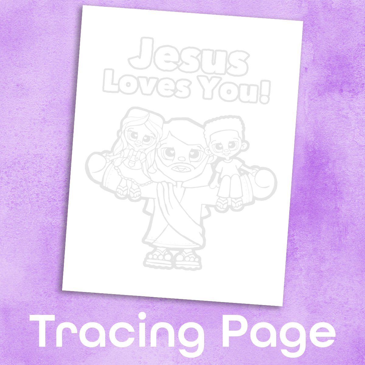 Jesus Loves You Coloring Page product image (3)