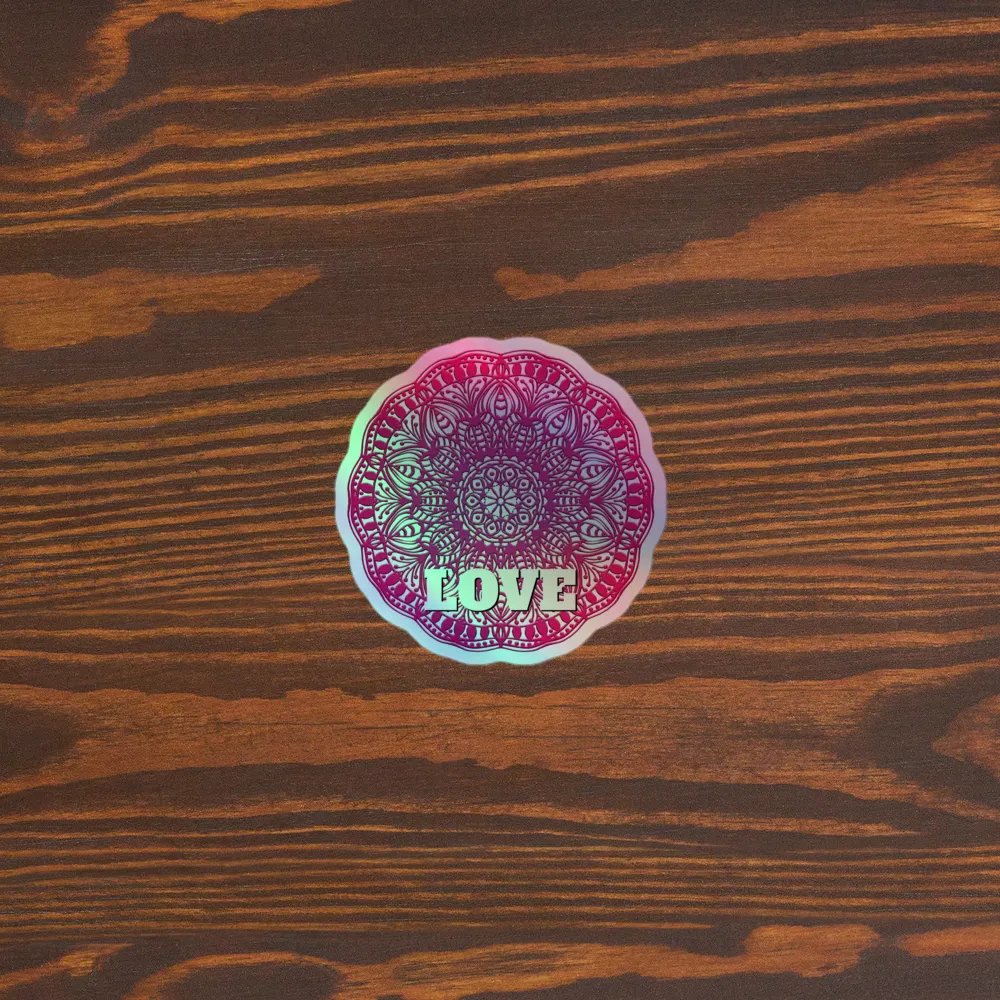 Love Mandala Holographic Sticker Sheet product image (5)