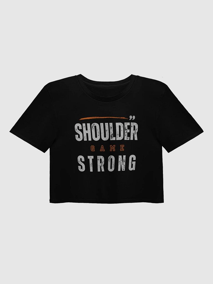 Shoulder Workout Top I Funny Festival Crop Top I Women's Gym Wear product image (2)