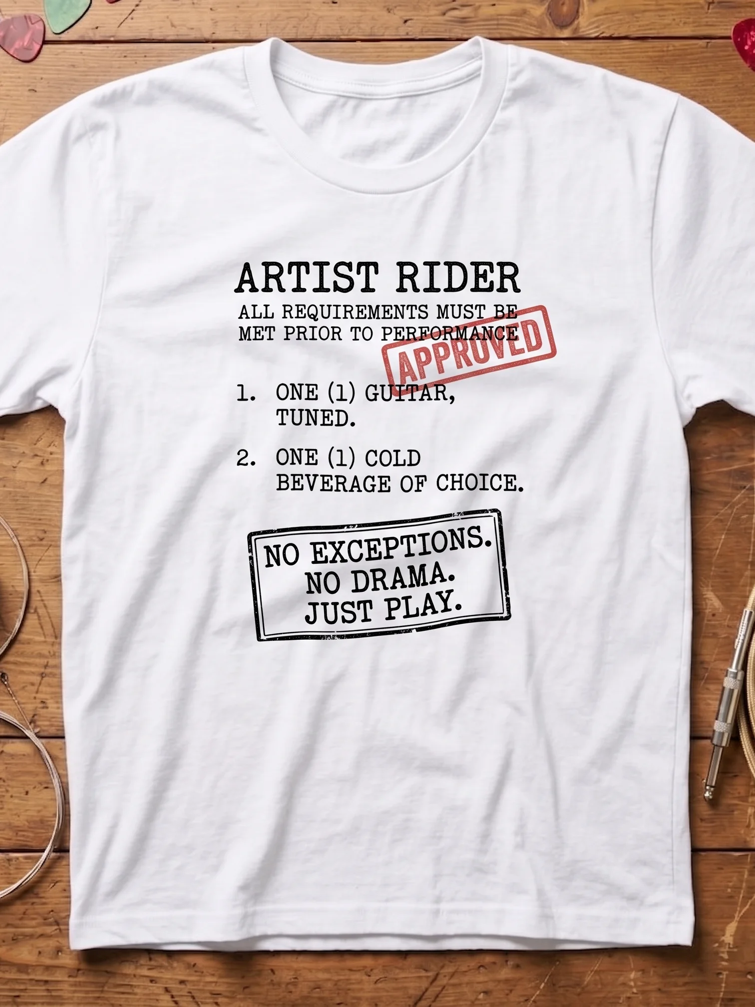 Artist Rider - Guitar T-Shirt | Funny Guitar T-Shirts product image (1)