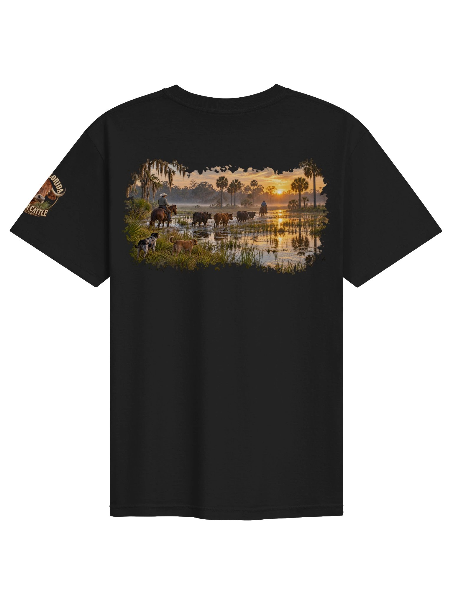 Florida Cracker Cattle T-Shirt | Old Florida Ranch Tee | BROKEN BODY™ product image (5)