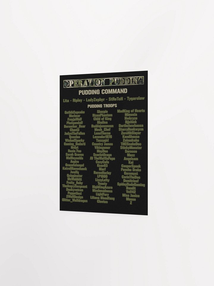 Operation Pudding Roster - Poster product image (14)