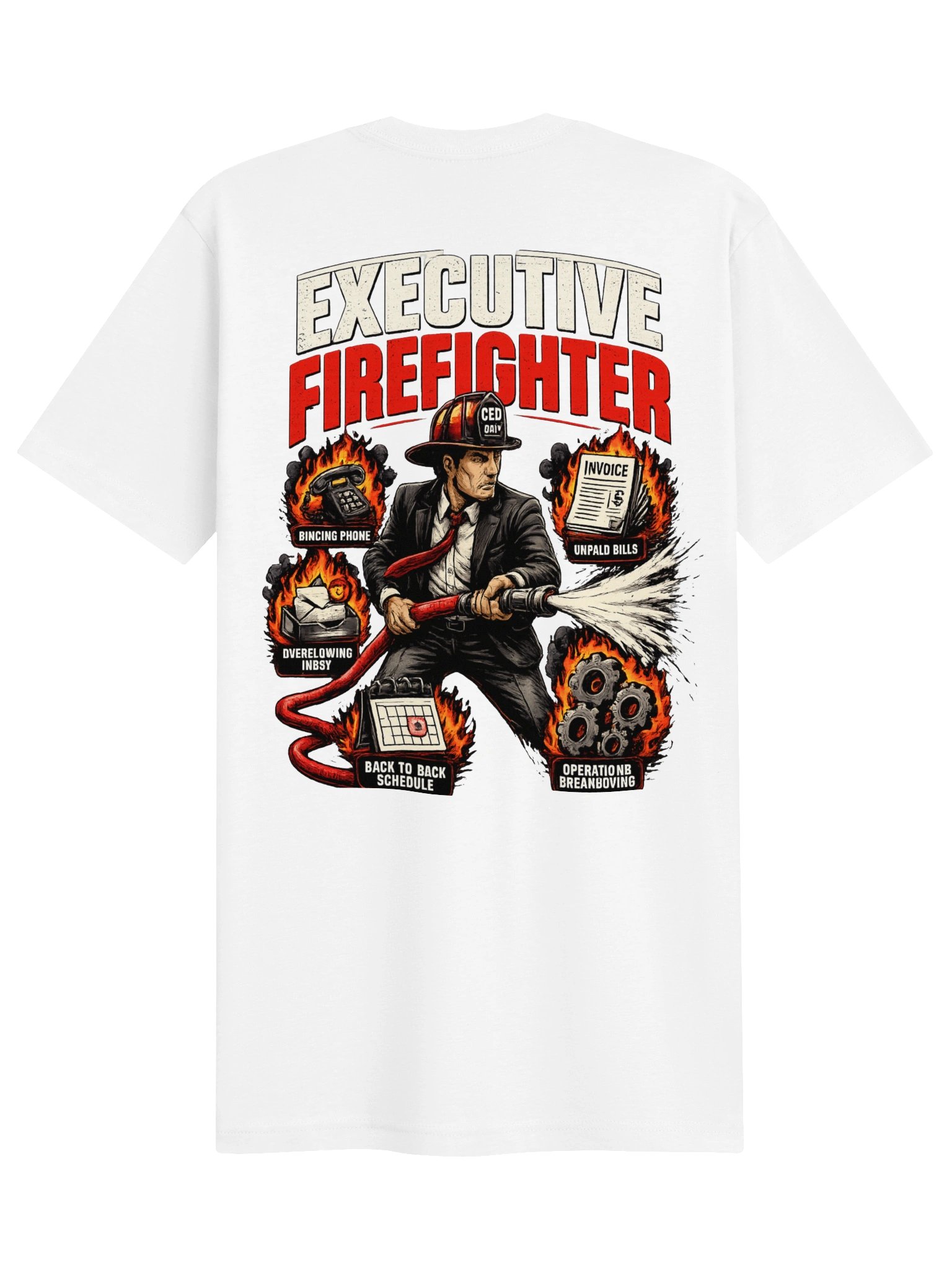 Executive Fire Fighter T-Shirt -White product image (2)