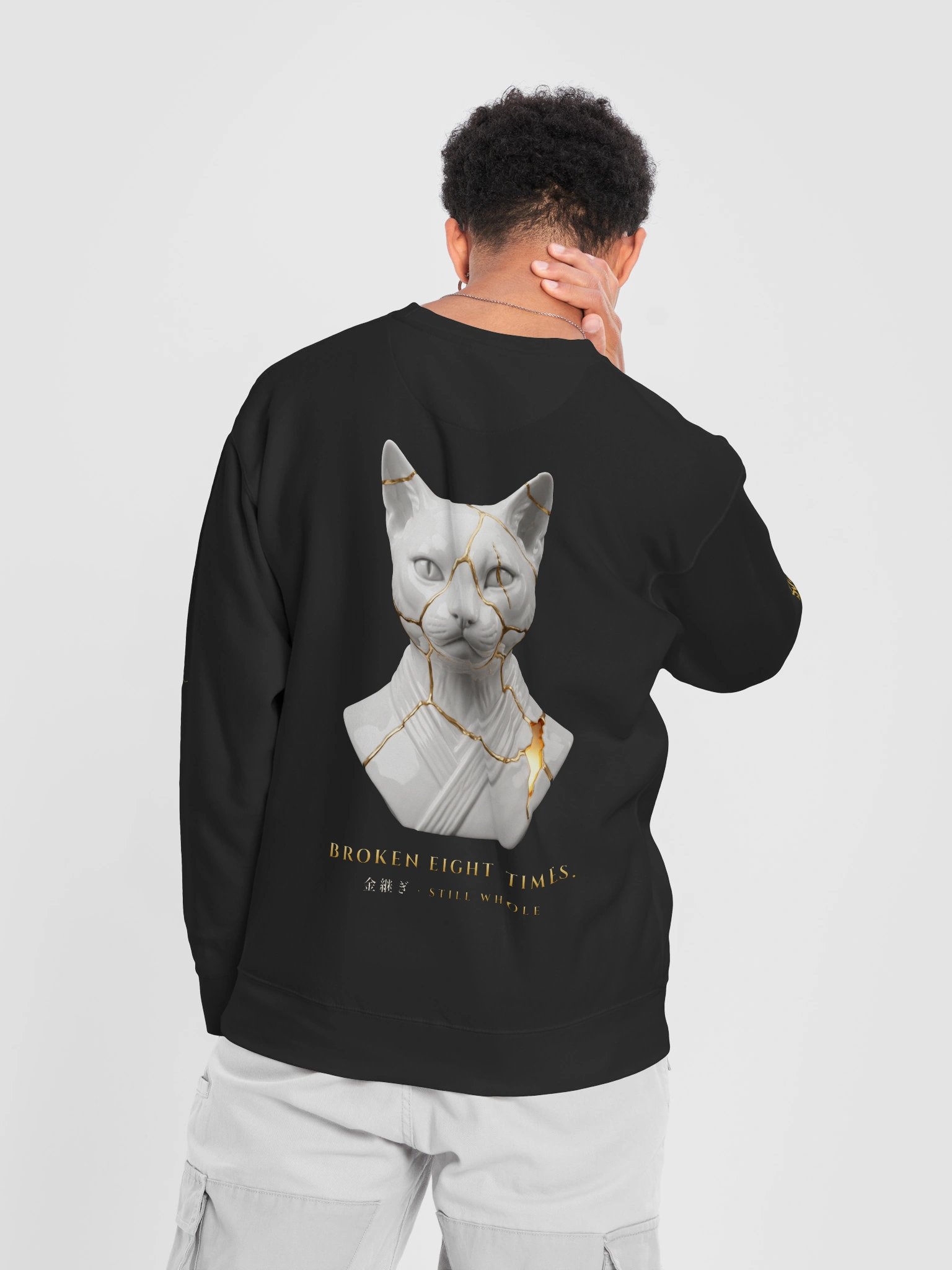 KINTSUGI Crewneck — Black & Gold product image (6)