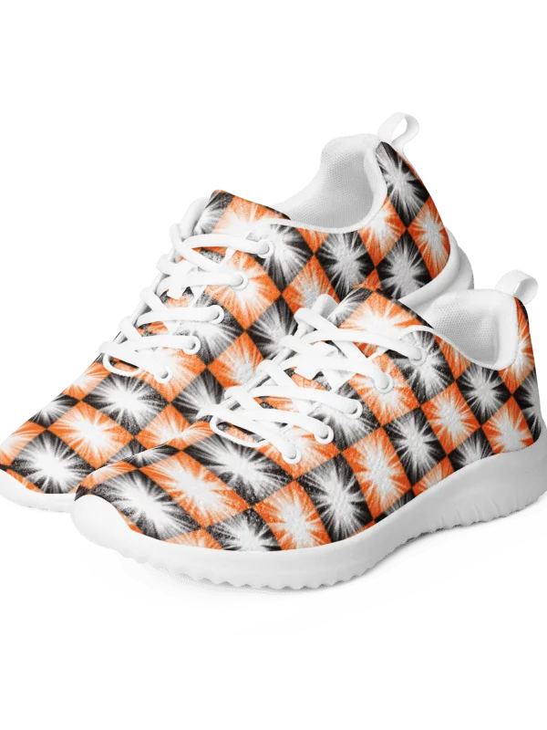 Arachnid Blaze Women's Sneakers Orange Burst Checkerboard Sneaker product image (7)