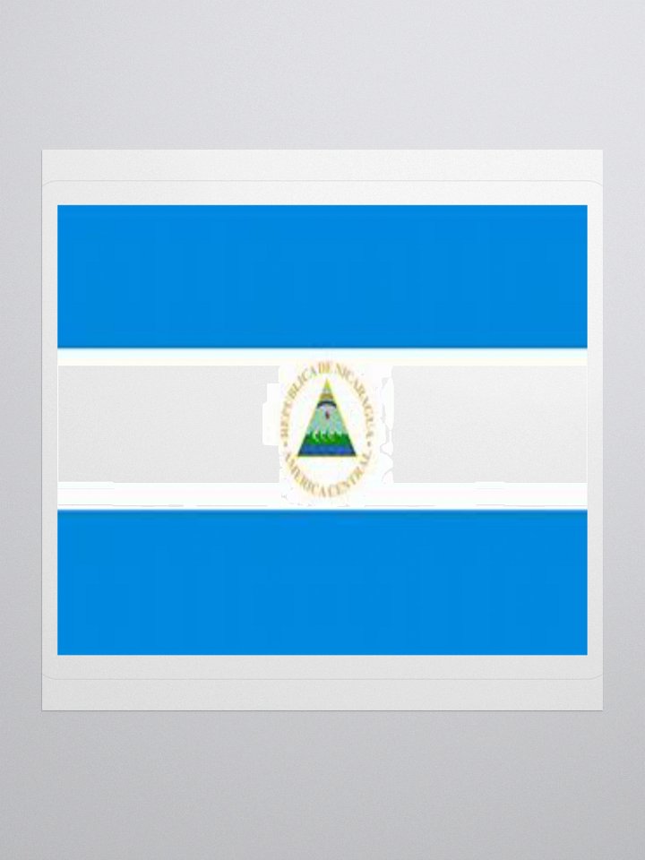 Exclusive Nicaraguan Flag Kiss-Cut Stickers - High-Quality Vinyl, Multiple Sizes product image (2)