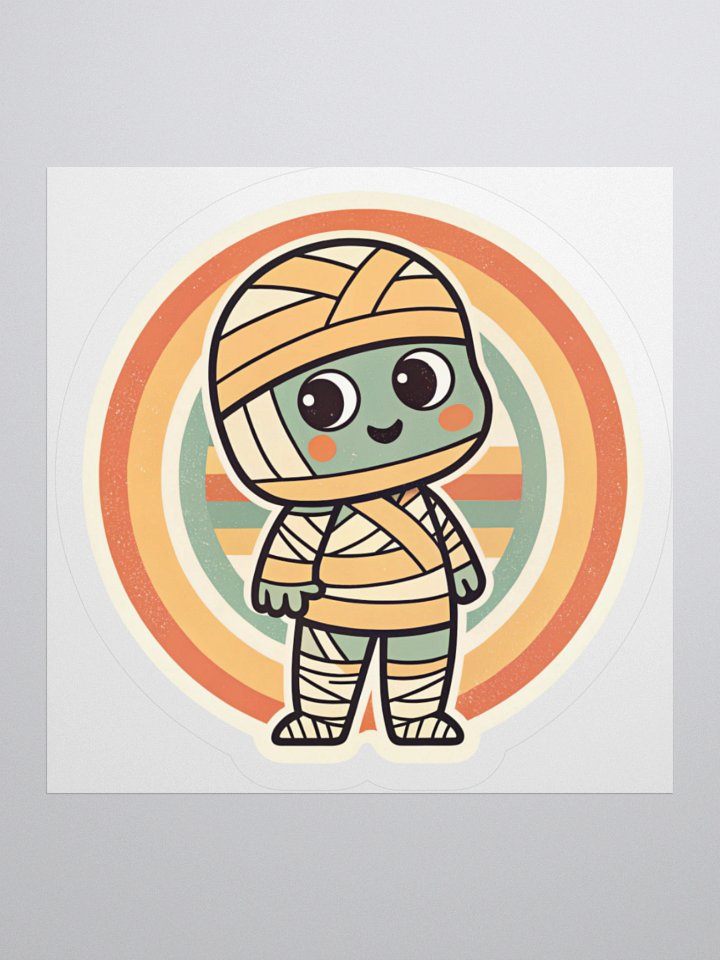 Retro Mummy Kiss Cut Stickers product image (1)