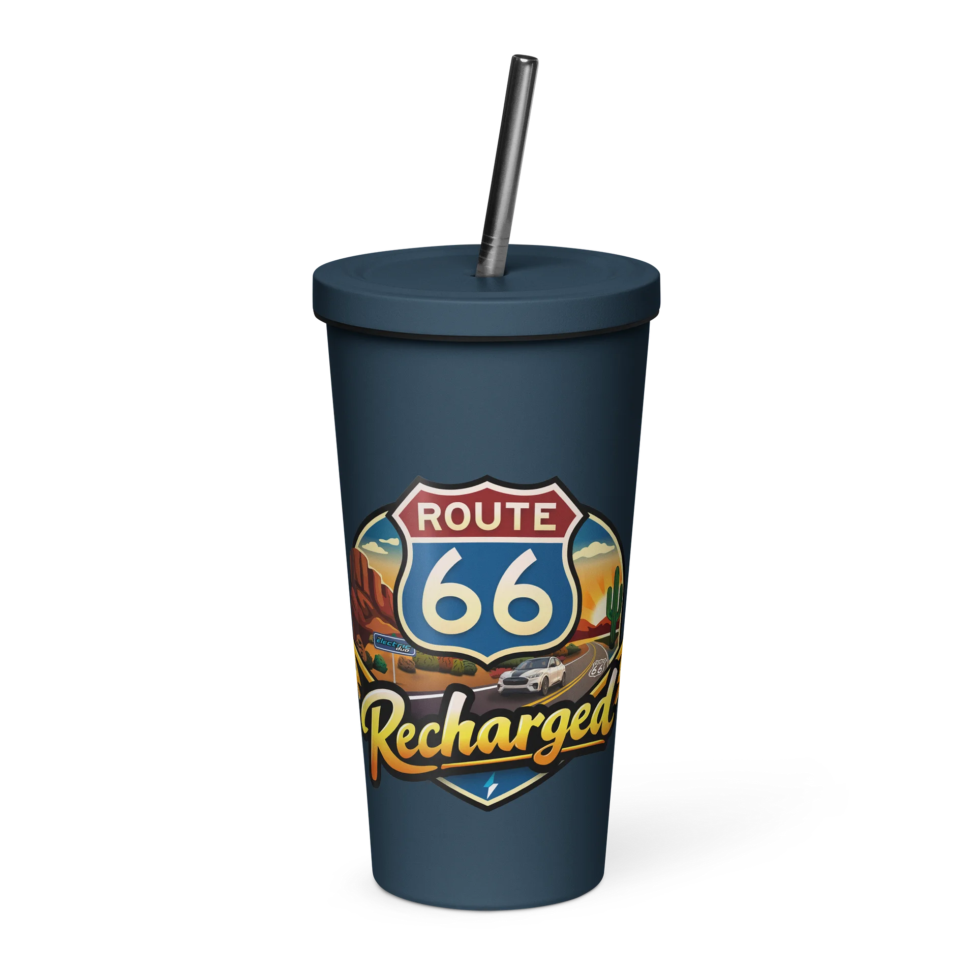 Official Route 66 Recharged (Insulated Tumbler with Straw) product image (1)