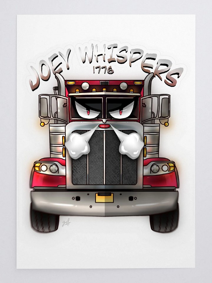 Joey Whispers 1776 LOGO Sticker (LARGE) product image (1)