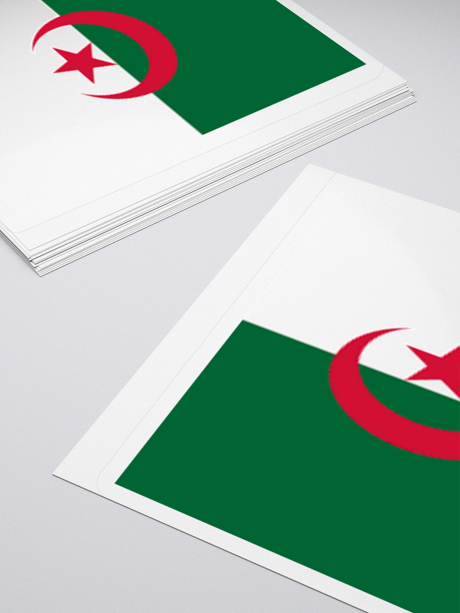 Exclusive Algeria Flag Kiss-Cut Stickers - High-Quality Vinyl, Multiple Sizes product image (10)