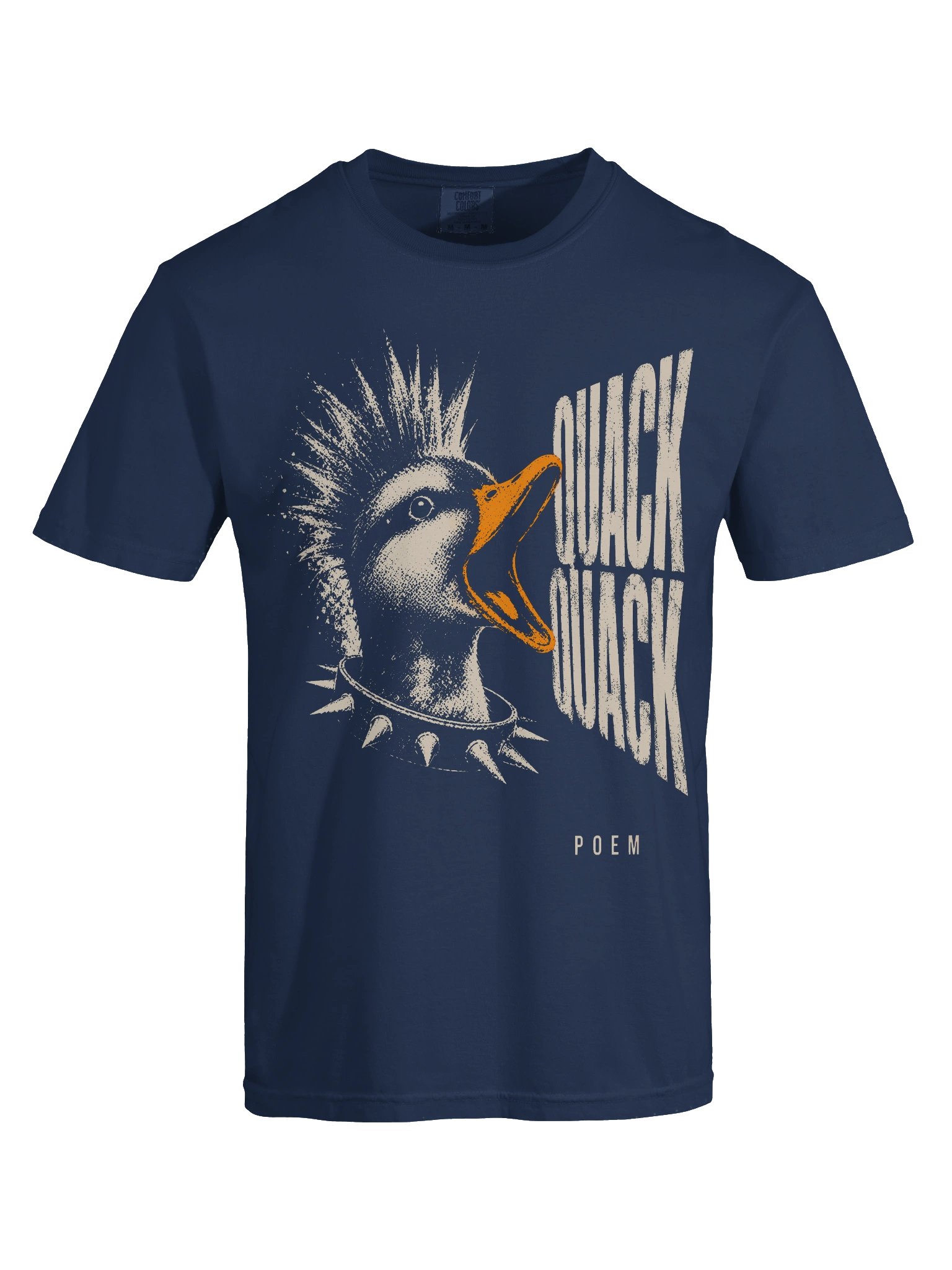 Punk Duck Quack Poem Heavyweight Graphic Tee product image (29)