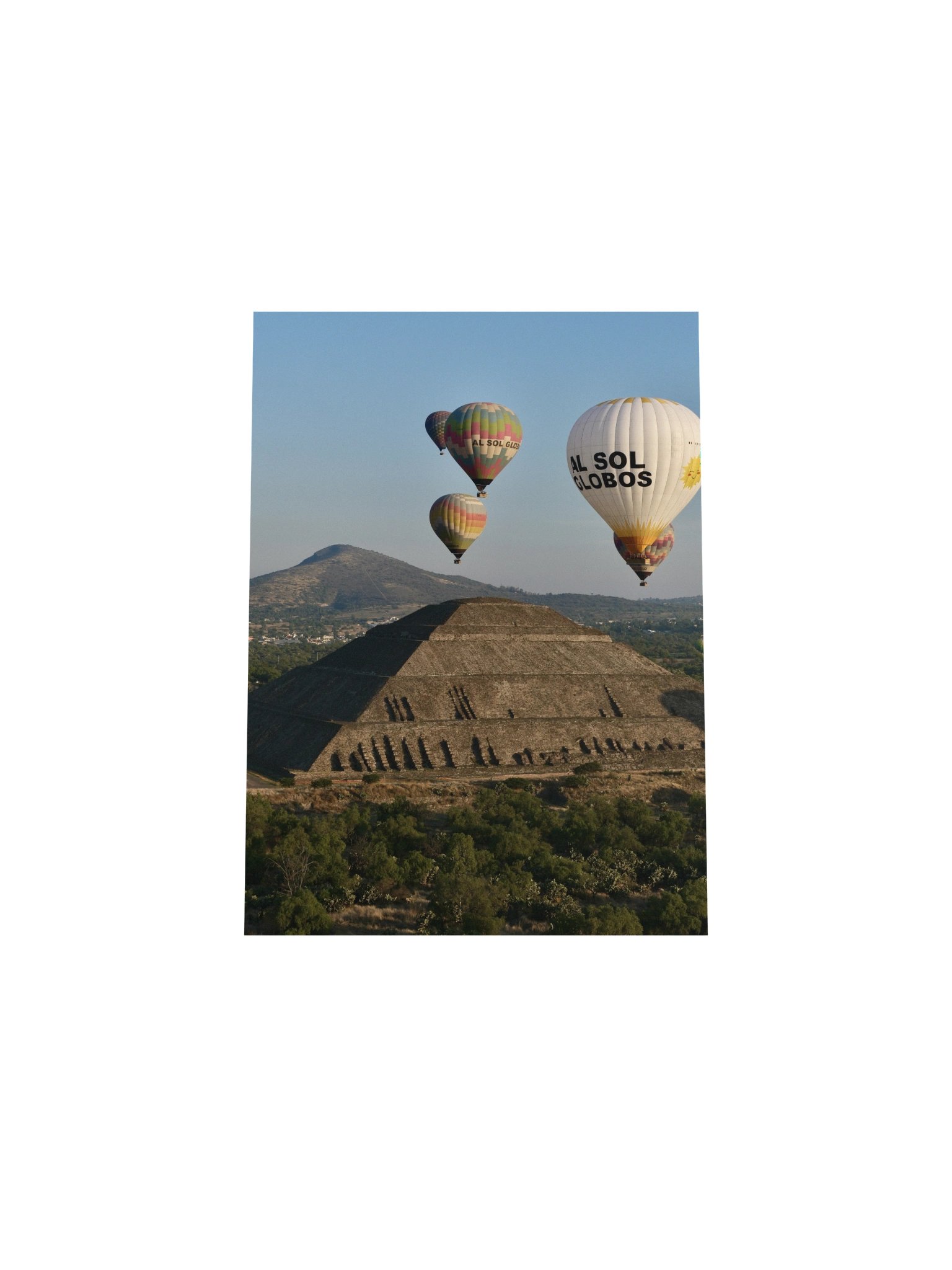 Teotihuacan - Pyramid of the Sun with Hot Air Balloons – (Print Only) product image (21)