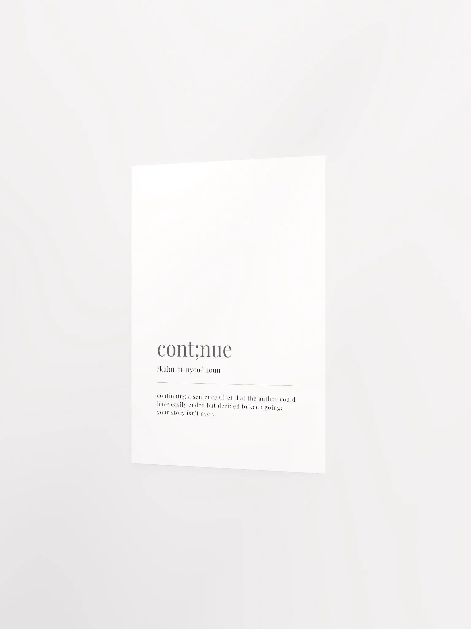 Cont;nue Definition Poster Print product image (11)