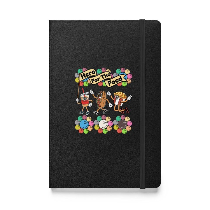 Here For The Food Bowling Foodie Fun Hardcover Journal product image (1)