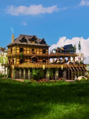 My All-in-One Mansion Base on ARK: Survival Ascended 🦖🏫  FULL tutorial available on my YouTube Channel: LolsAtLance ❤️ #arksurvivalascended #arksurvivalevolved #gaming #fyp #ark 