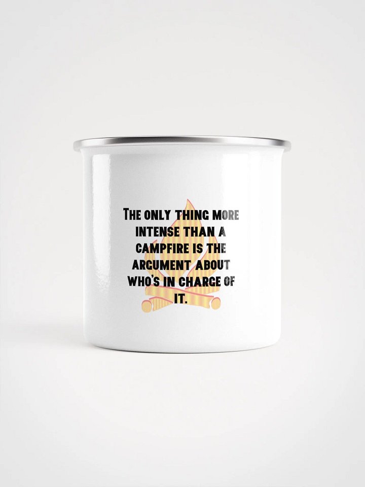 Flaming Campfire Enamel Mug product image (2)