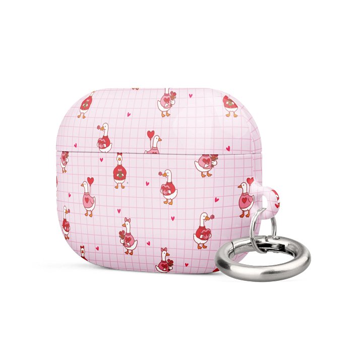 Pink coquette Valentine Goose AirPods® Pro Gen 1 and 2 Gen 1 and 2, Gen 3 Cases. product image (2)