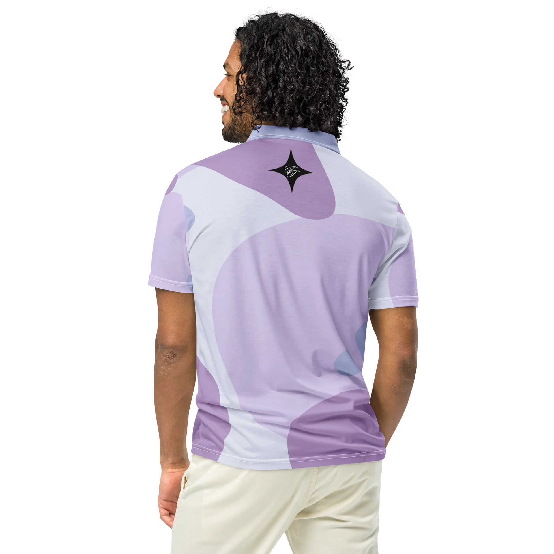 F&F Script Lava Lamp Slim Fit Polo Shirt product image (5)
