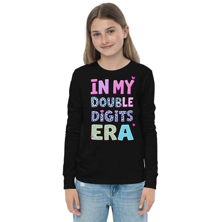 In My Double Digits Era - 10th Birthday T-Shirt for Kids & Tweens Long Sleeve Tee product image (1)