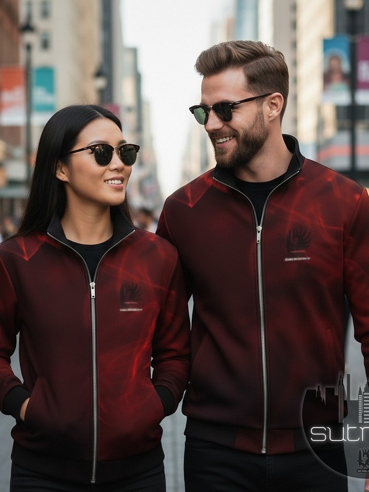 Arc Angel Crowe Red Blaze Unisex Track Jacket product image (1)