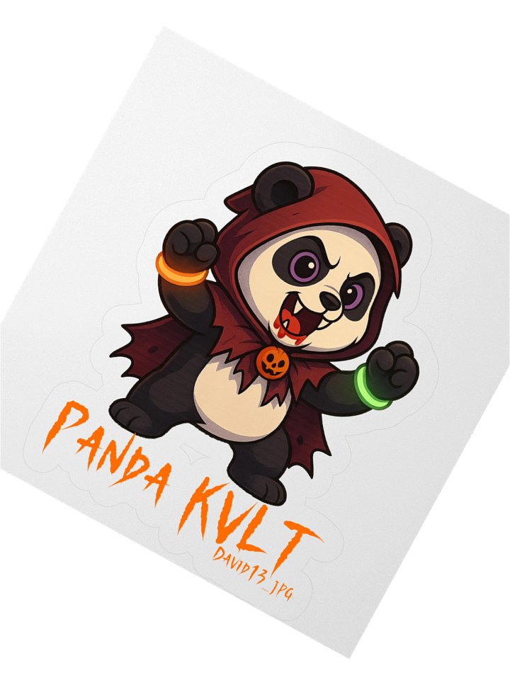 Glowing Panda Kult Stickers product image (4)