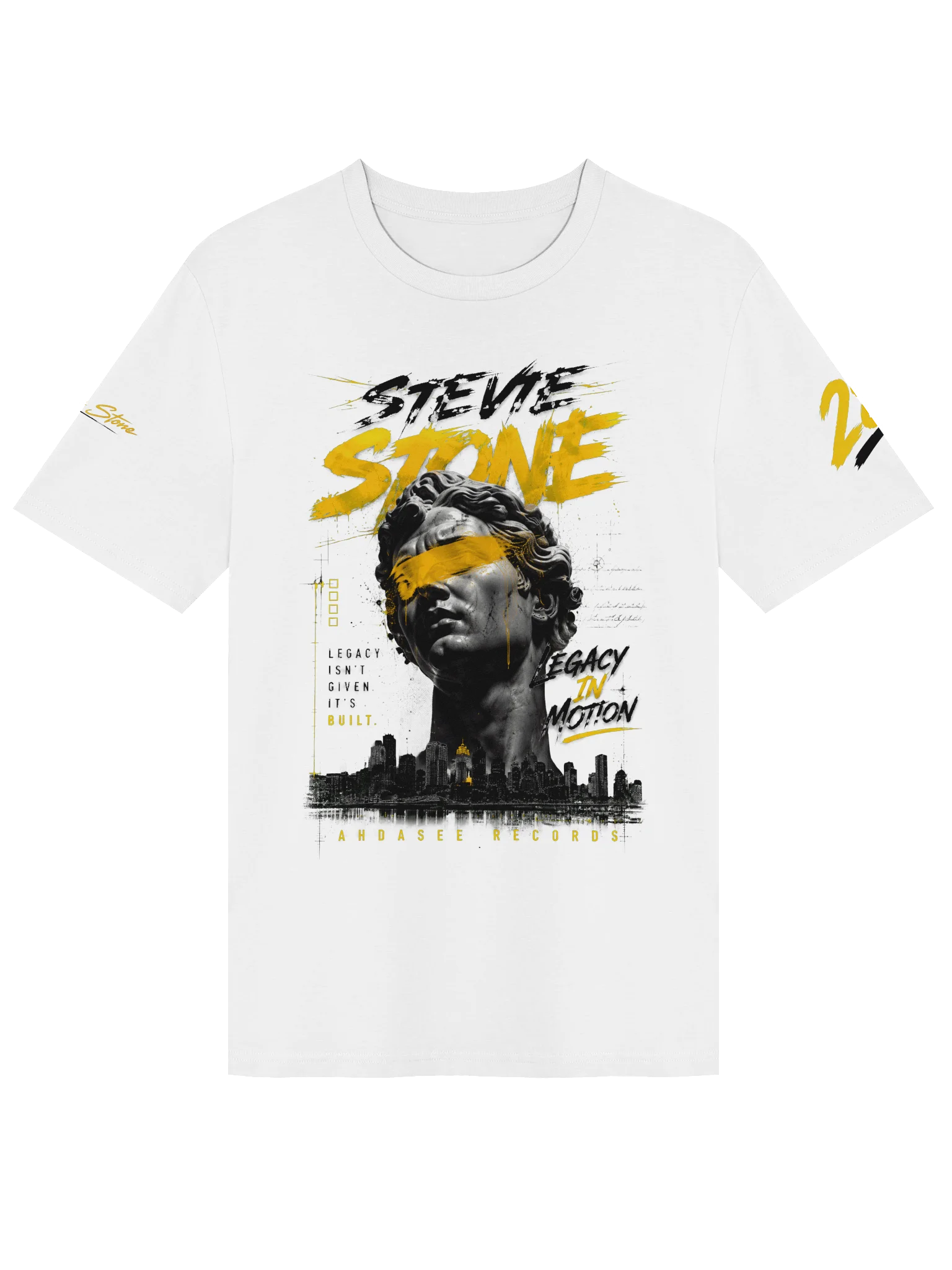 Stevie Stone “Legacy In Motion” Premium Tee — White Edition Inbox product image (1)
