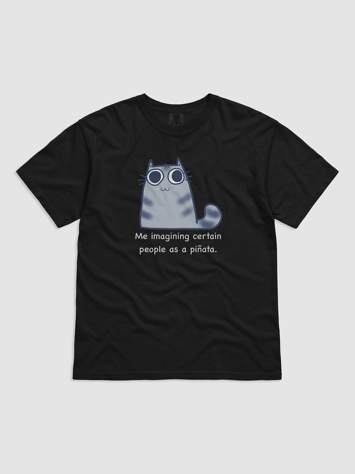 Whiskered Dreamer Cartoon Cat T-Shirt product image (2)