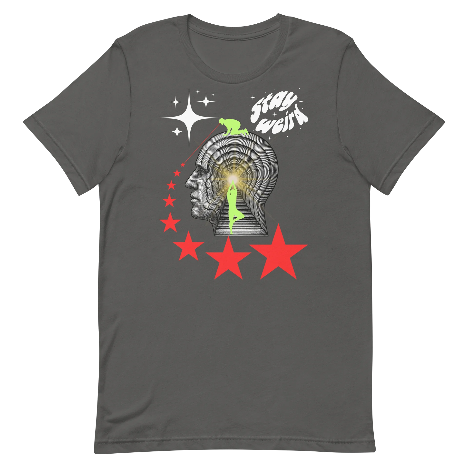 Glowing Mind Stay Weird Tee — Bone Jungle x Bella+Canvas product image (2)