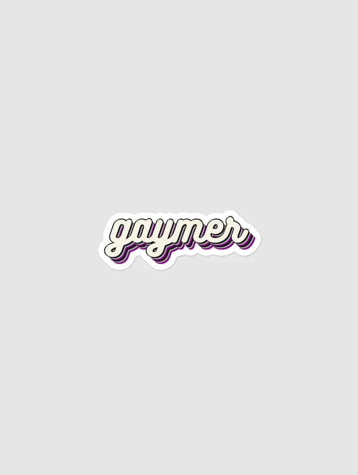 GAYMER STICKER - ASEXUAL PRIDE product image (1)