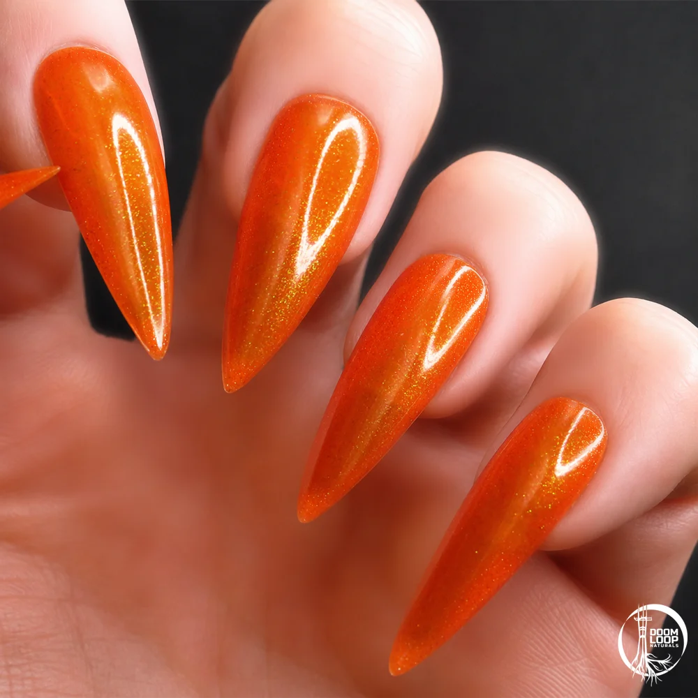VAPORGLARE - Shimmery Orange Translucent Jelly Nail Polish product image (4)