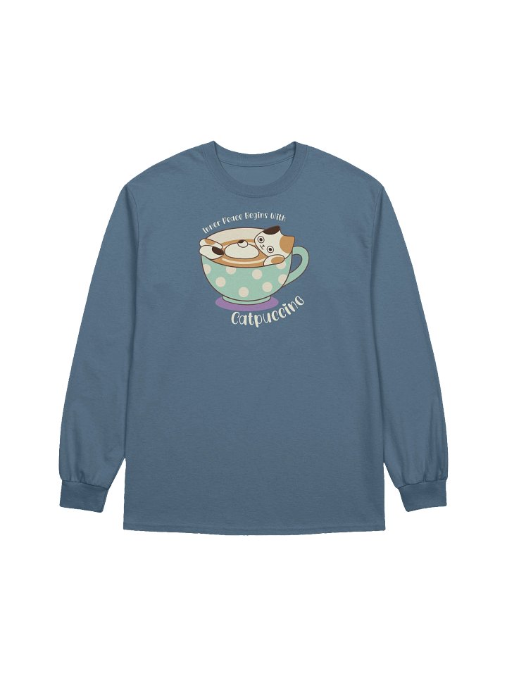 Catpuccino Cat - Unisex Adult Long Sleeve T-shirt product image (1)